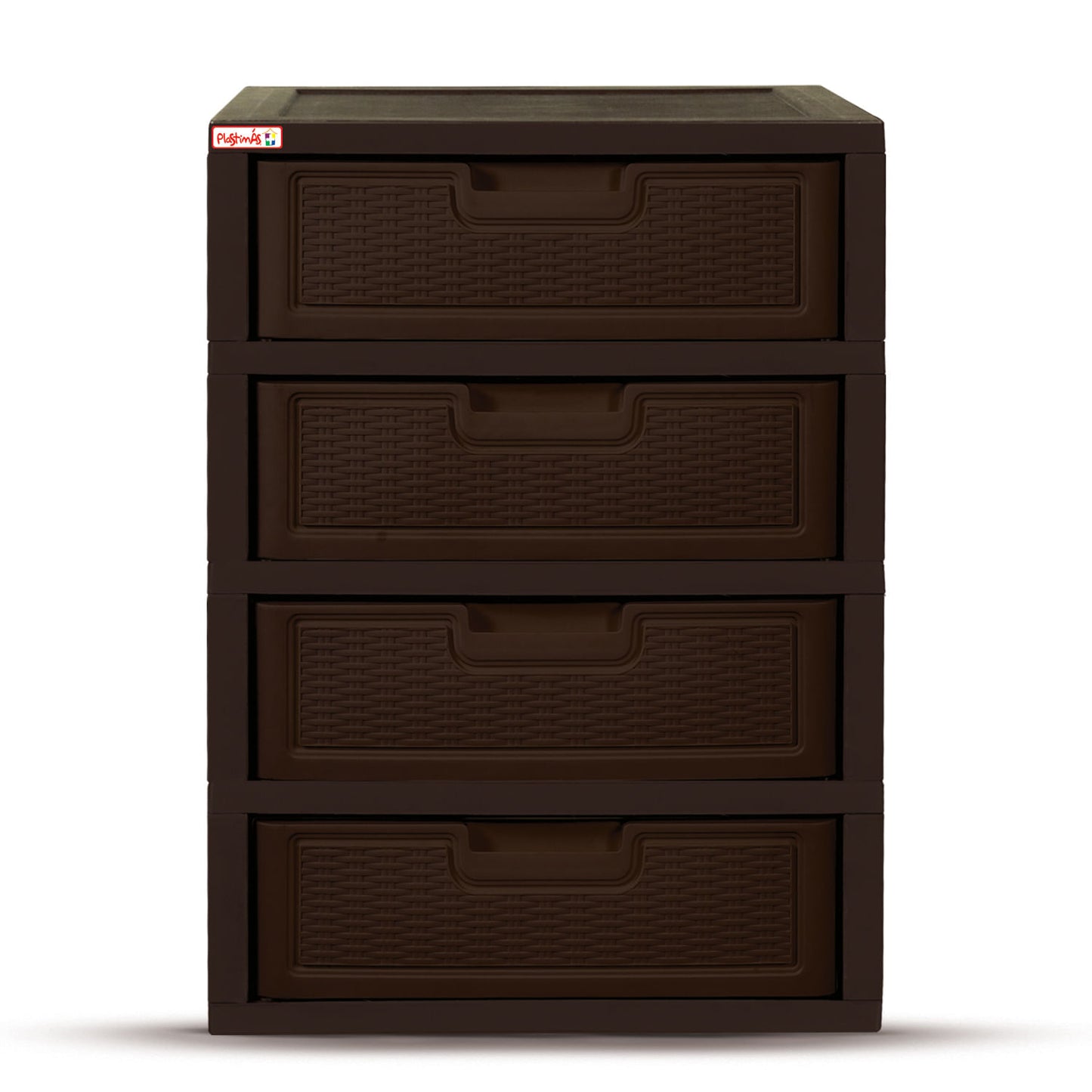 Gavetero Jumbo Premium-Rattan Plastimas de 4 Niveles 4 Gavetas