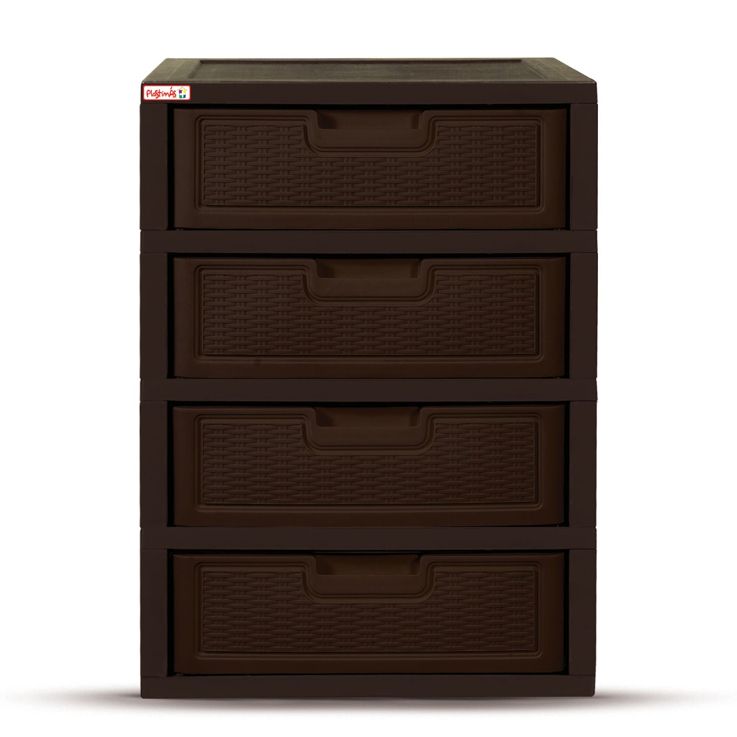 Gavetero Jumbo Premium-Rattan Plastimas de 4 Niveles 4 Gavetas