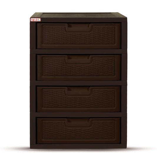 Gavetero Jumbo Premium-Rattan Plastimas de 4 Niveles 4 Gavetas