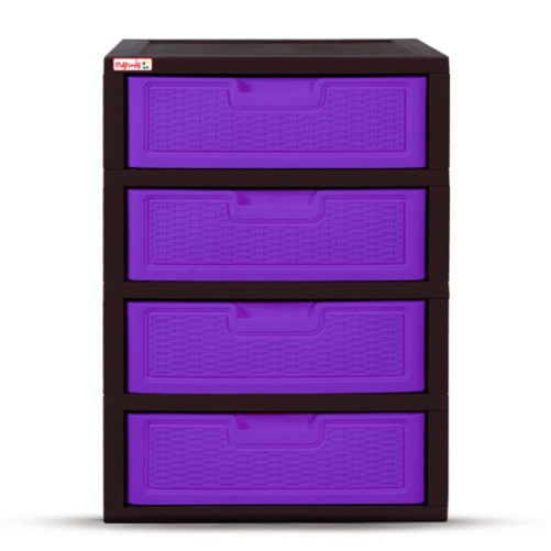 Gavetero Jumbo Premium-Rattan Plastimas de 4 Niveles 4 Gavetas