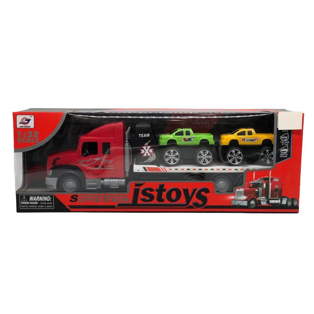 Mula City Truck Jstoys 1:32 Scale Con 2 Carros - Surtido