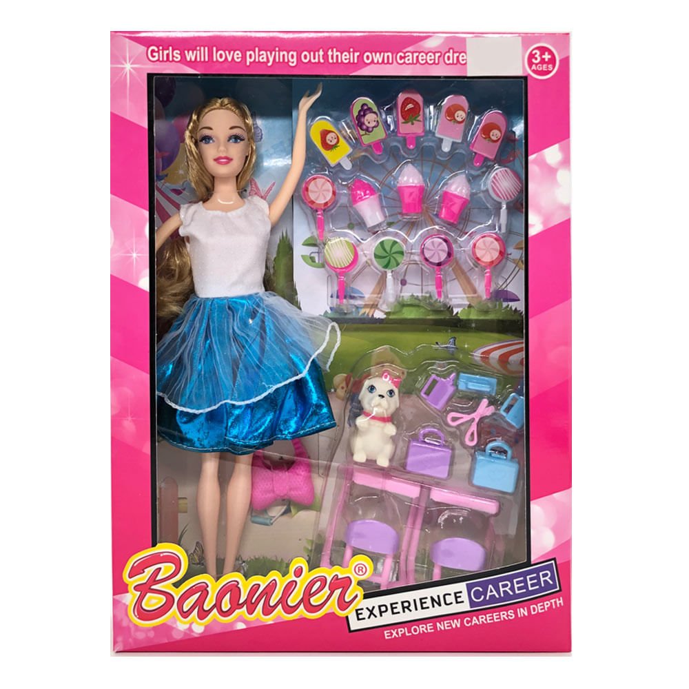 Muñeca Baonier Con Heladeria Star Toys