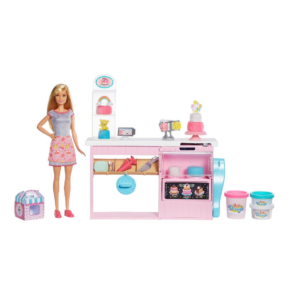 Muñeca Barbie Chef Pasteles Masitas Cocina y Crea