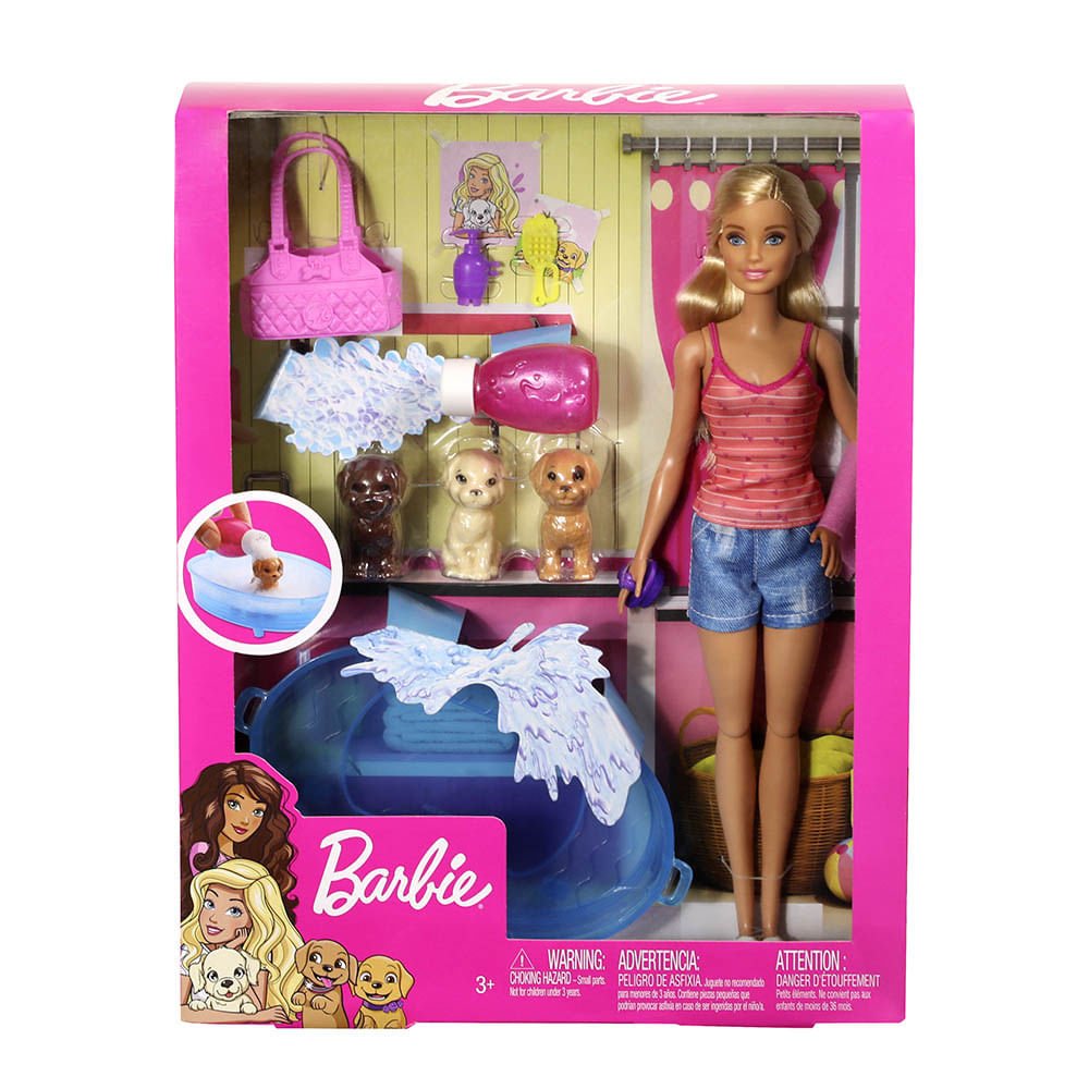 Muñeca Barbie Cuidado de Cachorros
