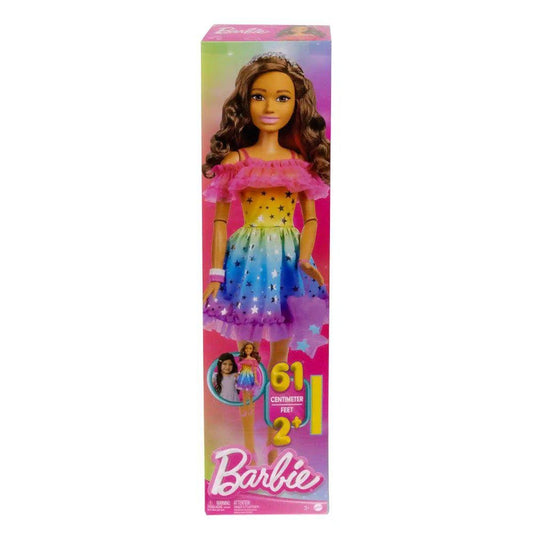 Muñeca Barbie Vestido Arcoiris de 28"