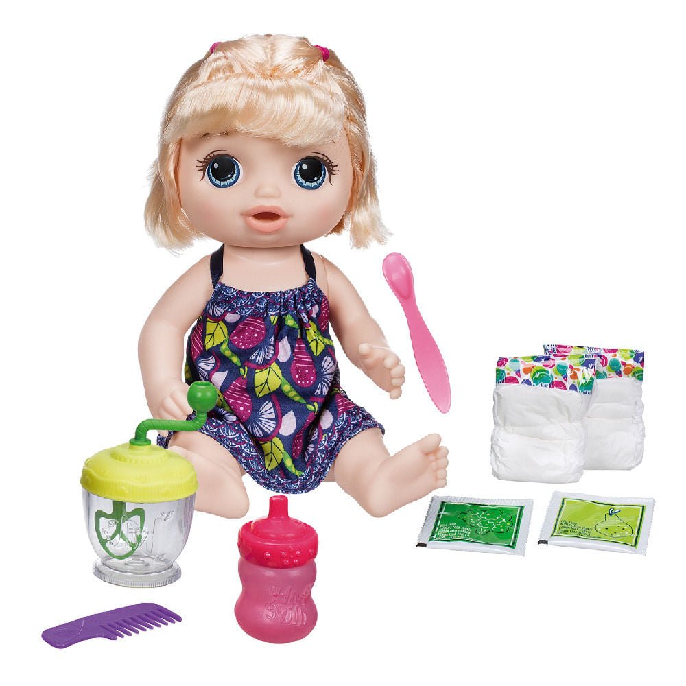 Muñeca Bebé Baby Alive Ricas Comiditas Rubia