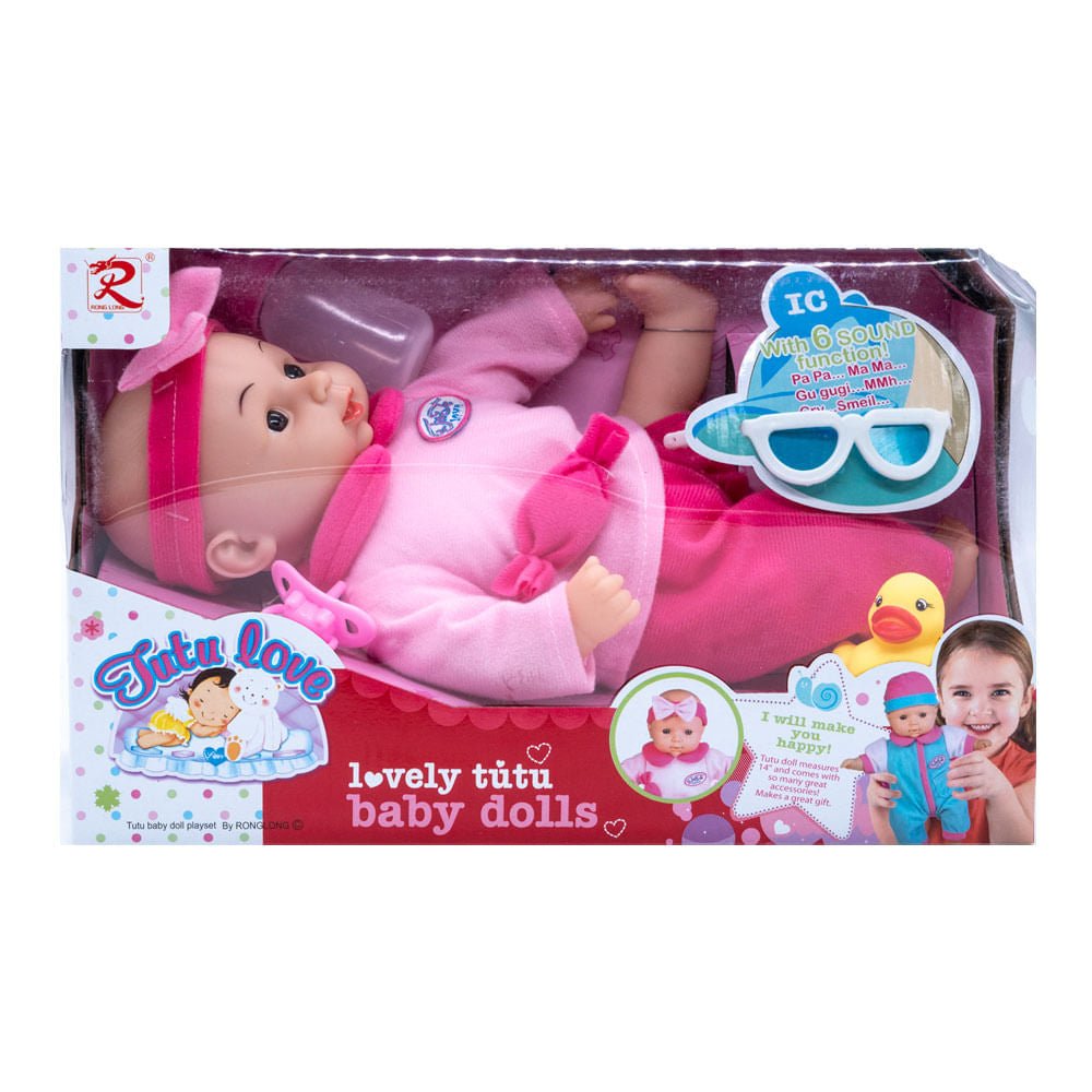 Muñeca Bebe Lovely Tutu Dolls Con 6 Sonidos - Surtido