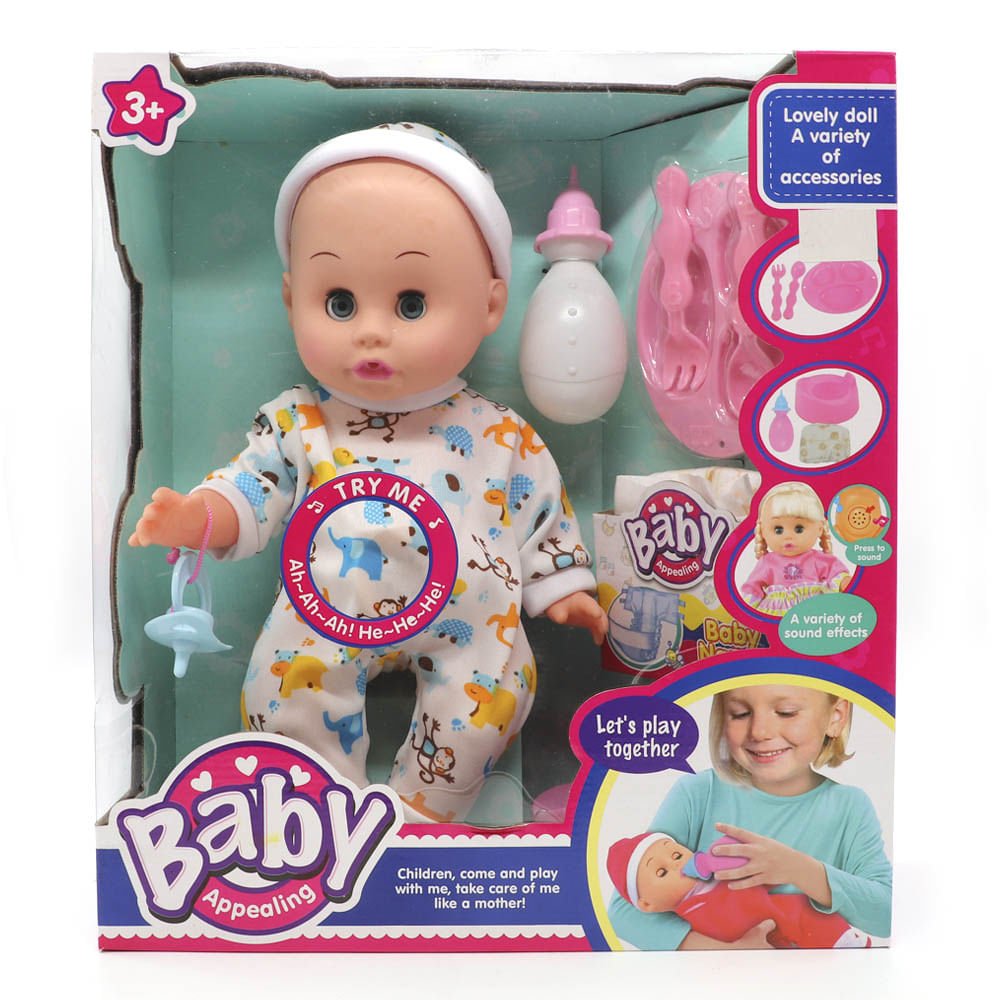 Muñeca Bebé Musical Appealing Star Toys Con Accesorios