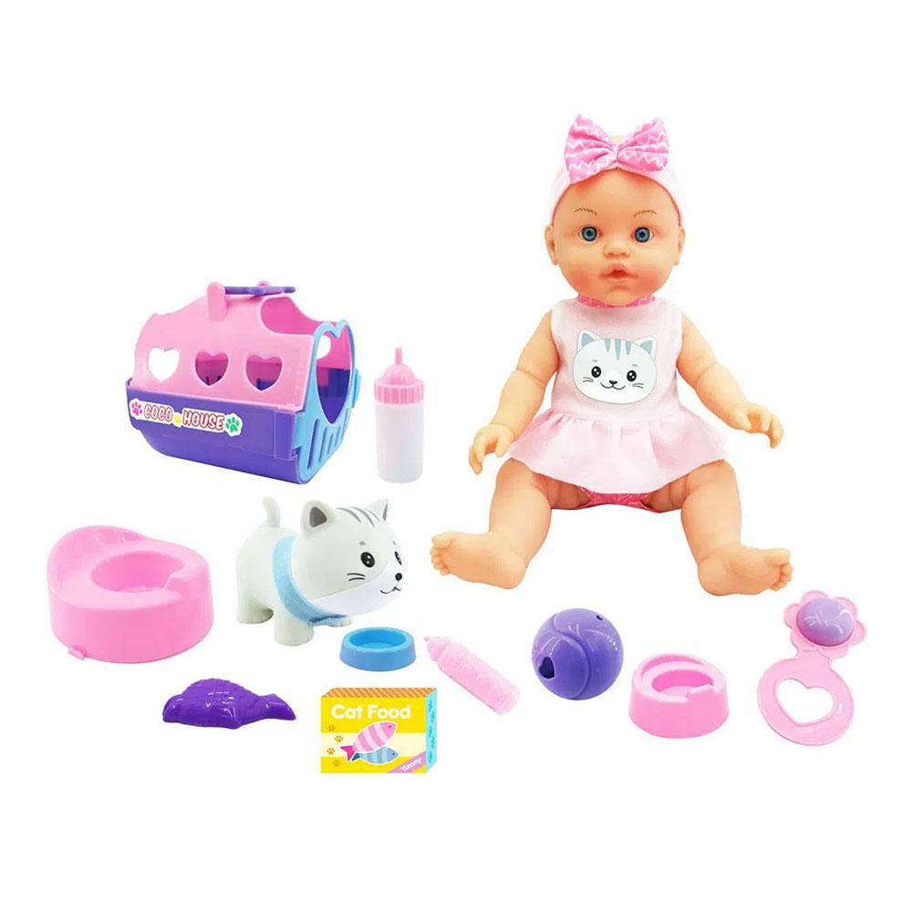 Muñeca Bebé My Little Animal Con Accesorios 31 cm