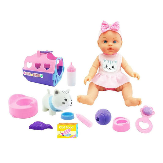 Muñeca Bebé My Little Animal Con Accesorios 31 cm