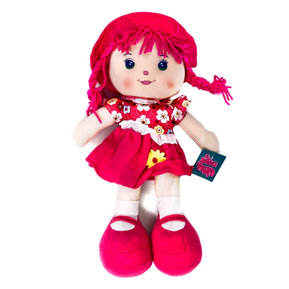 Muñeca de Trapo Star Toys Con Falda de Flores 14"
