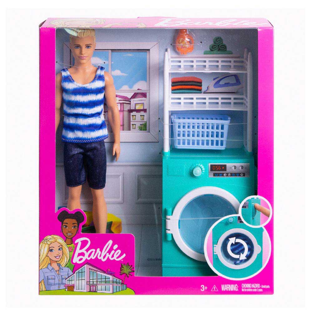 Muñeco Ken y Muebles Barbie