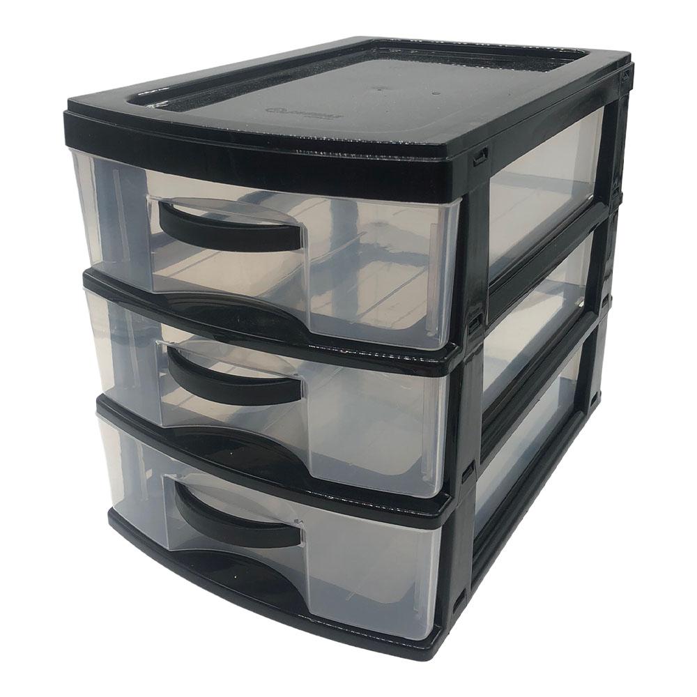 Organizador de Plástico Jaguar Utilidades de 3 Gavetas