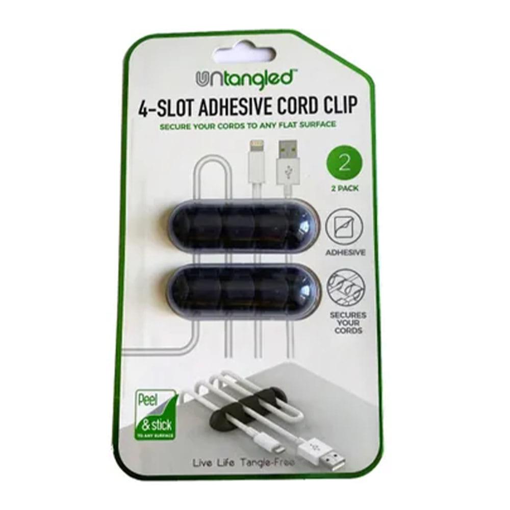Organizador Para Cables Con 4 Ranuras Paquete de 2
