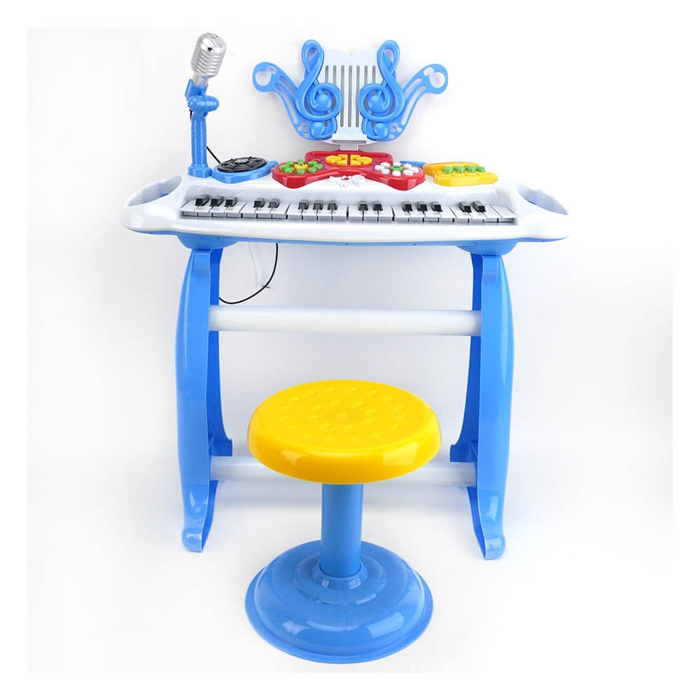 Piano Con Banco y Micrófono de 37 Teclas