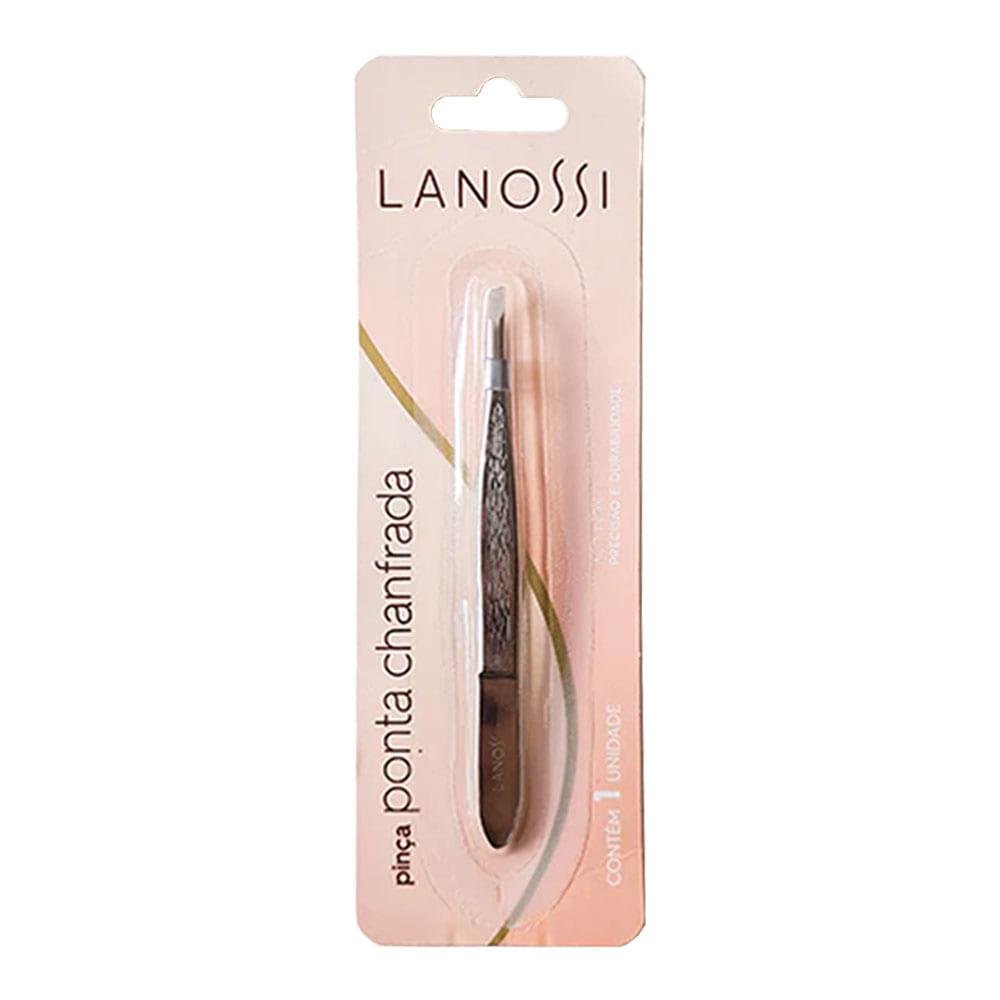 Pinza Para Cejas Lanossi Con Punta Biselada