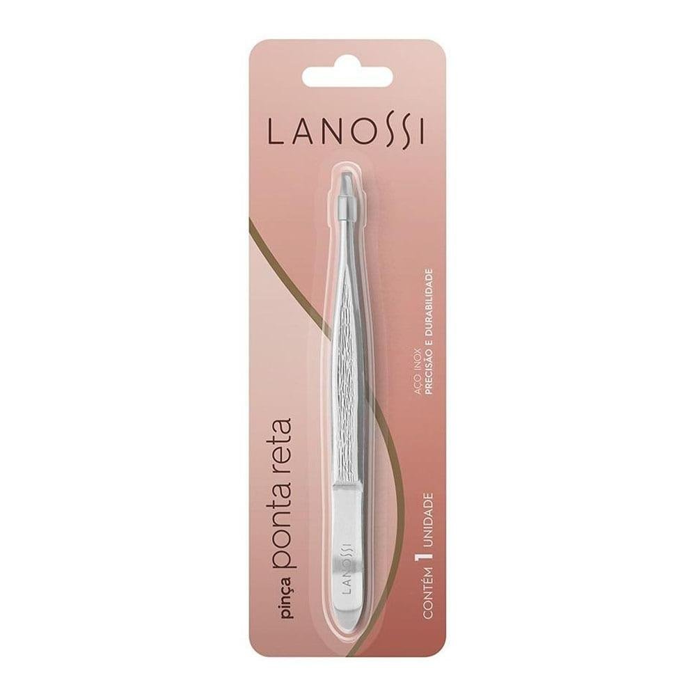Pinza Para Cejas Lanossi Con Punta Recta