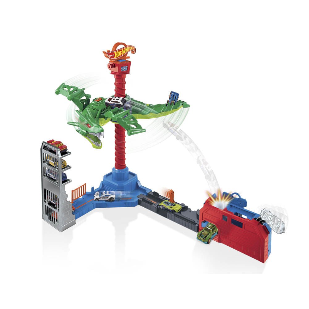 Pista Hot Wheels Ataque Dragon Arácnido