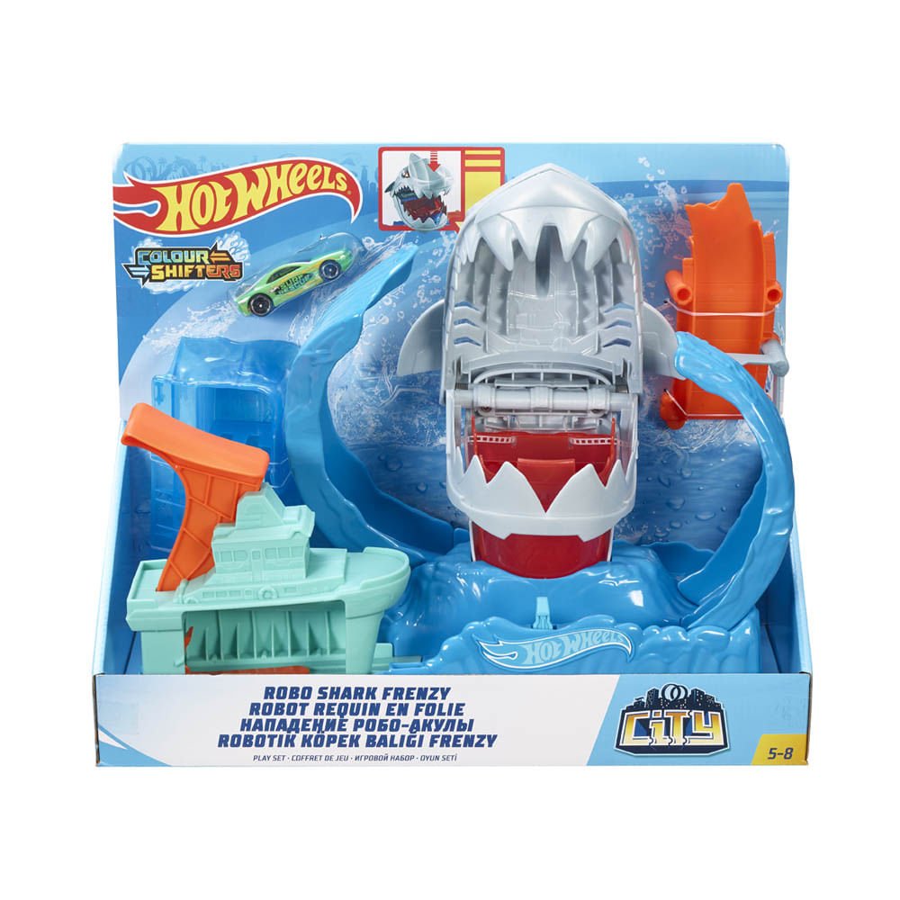 Pista Hot Wheels de Tiburón