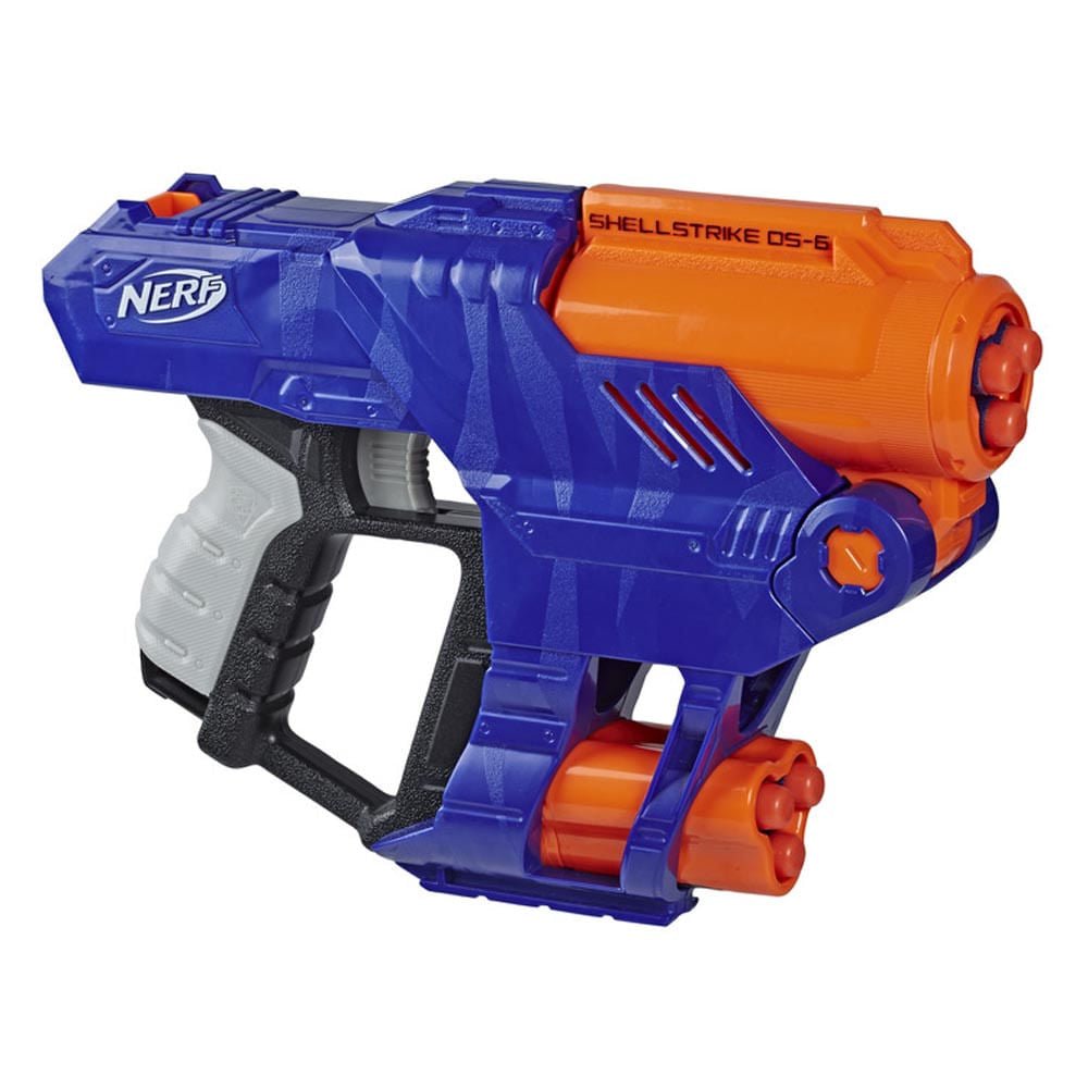 Pistola Nerf Lanza Dardos N-Strike Elite Shellstrike DS-6