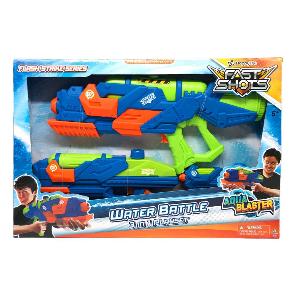 Pistolas de Agua Fast Shots 3 Piezas