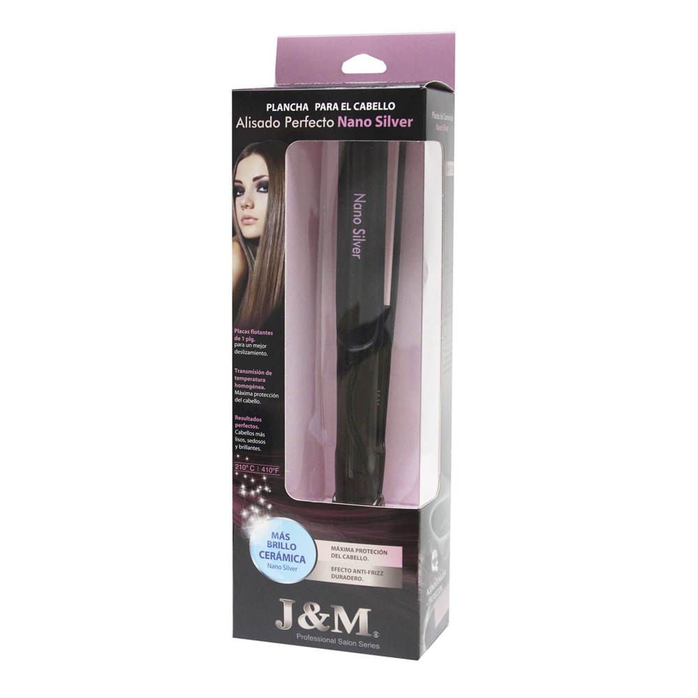 Plancha De Cabello J&M Nano Silver Argan