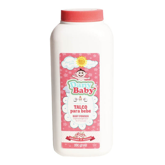 Polvo Aroma a Rosas Dany Baby Para Bebé de 200 g