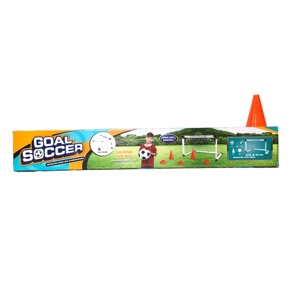 Porteria de Futbol Armable con conos