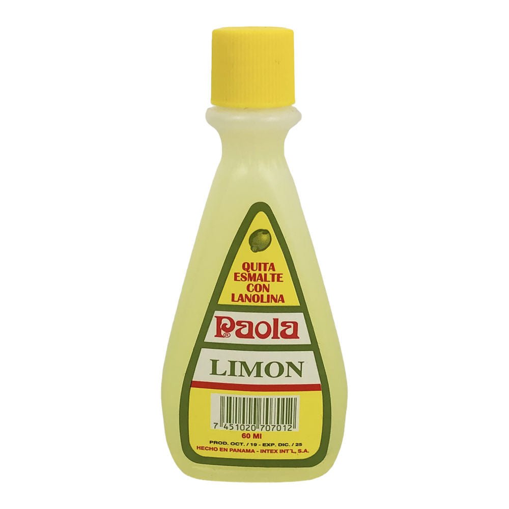 Removedor de Esmalte Paola Con Limón 2 oz