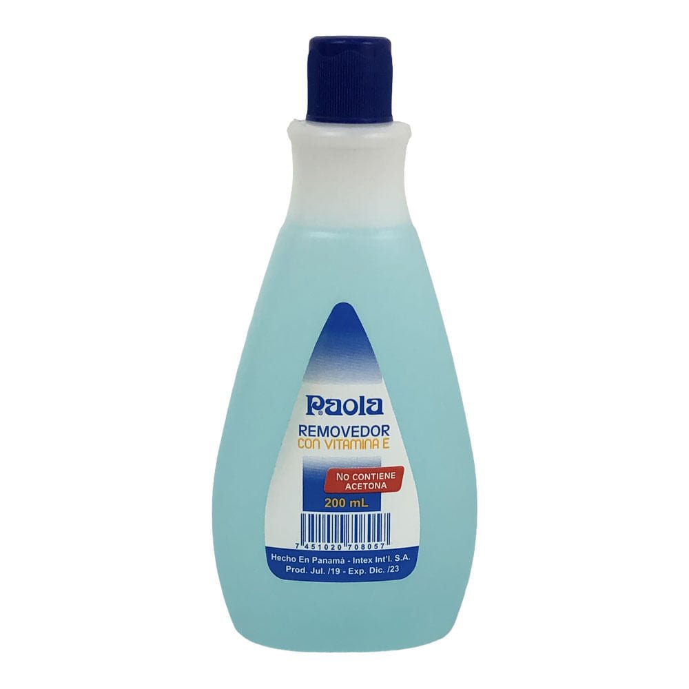 Removedor de Esmalte Paola Con Vitamina E 200 ml