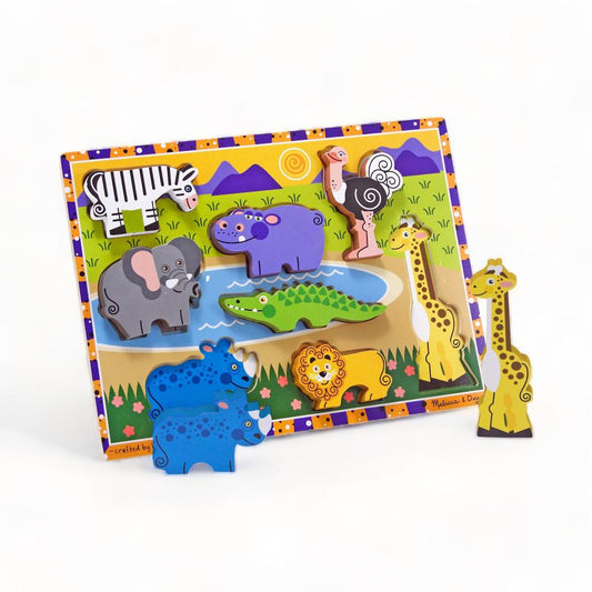 Rompecabezas De Encaje Melissa & Doug Safari 8Pza