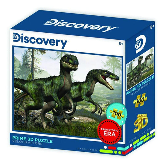 Rompecabezas Discovery Velociraptor 100 Piezas