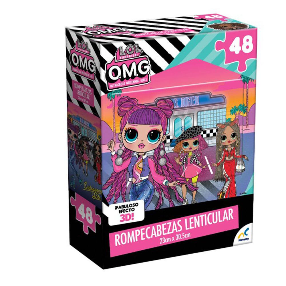 Rompecabezas Lol Surprise Lenticular de 48 Piezas