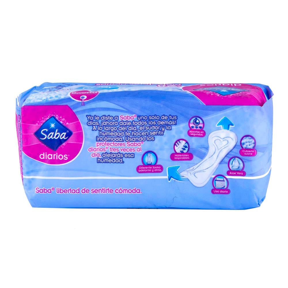 Saba Protectores Diarios Largo 28