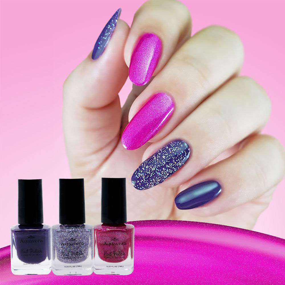 Esmaltes Para uñas Aquavera 3 colores