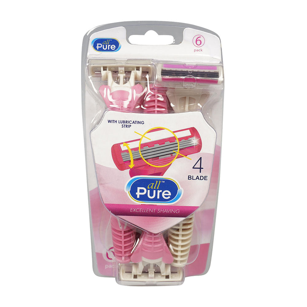 Rasuradora All Pure Dama 6 Piezas