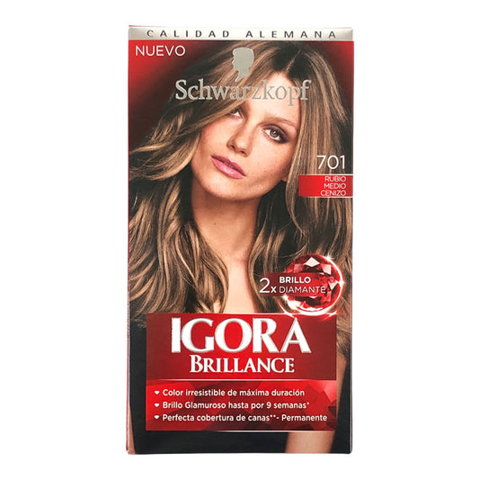Tinte Igora Brillant Rubio Medio Cenizo