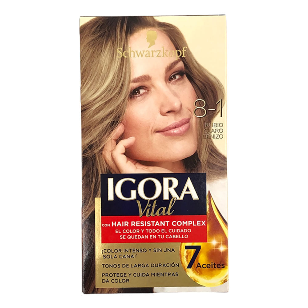 Tinte Igora Vital Rubio Claro Cenizo