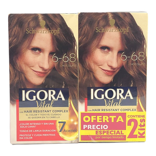 Tinte Igora Vital Rubio Apasionado Kit 2 Unidades