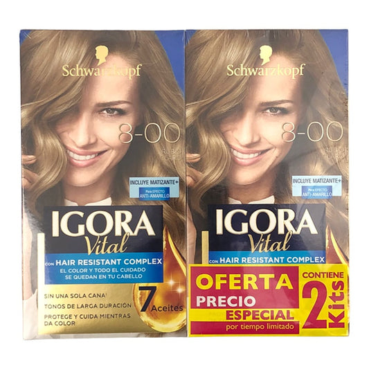 Tinte Igora Vital Rubio Mediano 2 Kit
