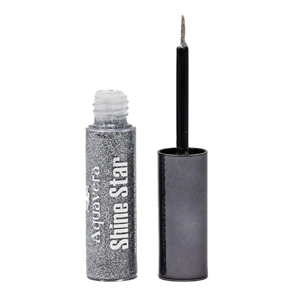 Glitter Aquavera Eyeliner Plateado