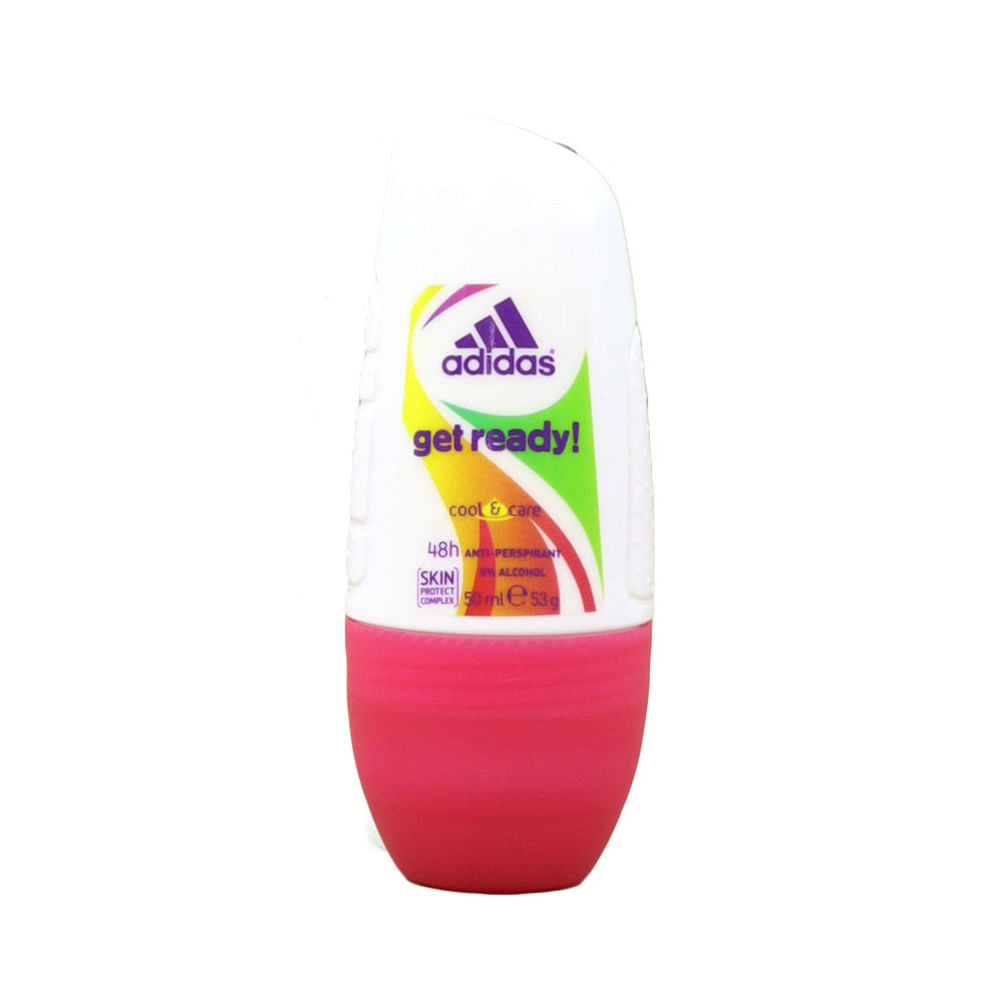 Desodorante Roll On Adidas Get Ready Para Dama de 50 ml