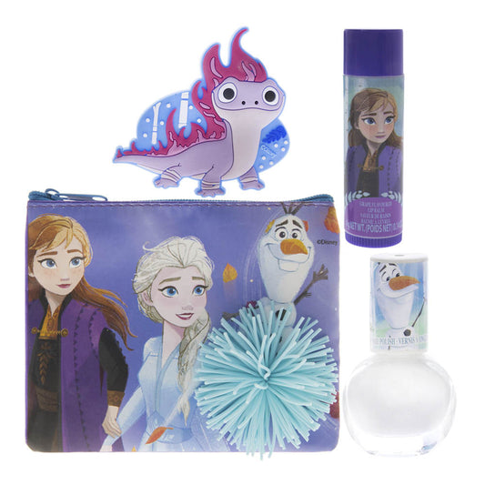 Juego de Esmalte y Labial Frozen II Disney Set 4 Piezas