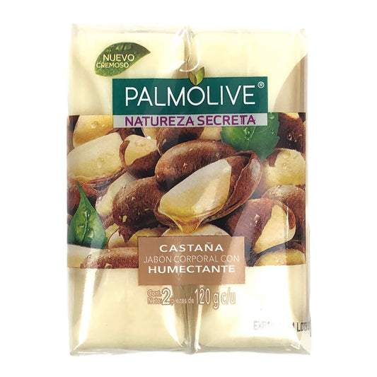Jabón En Barra Palmolive Castanha 2 Piezas