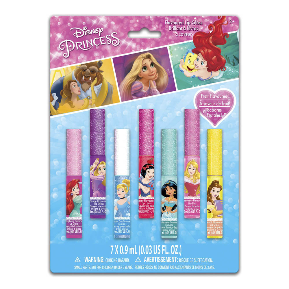 Brillo Labial Princess Disney Set 7 Piezas