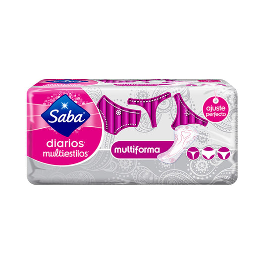 Protectores Diarios Saba Multiestilo 28 Unidades