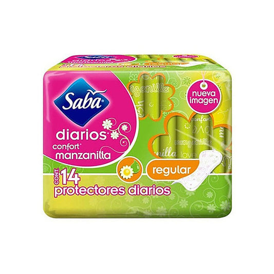 Protectores Diarios Saba Manzanilla 14 Piezas