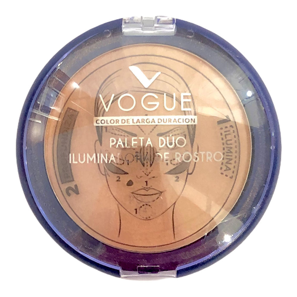 Iluminador Vogue Dorado Paleta 14 g