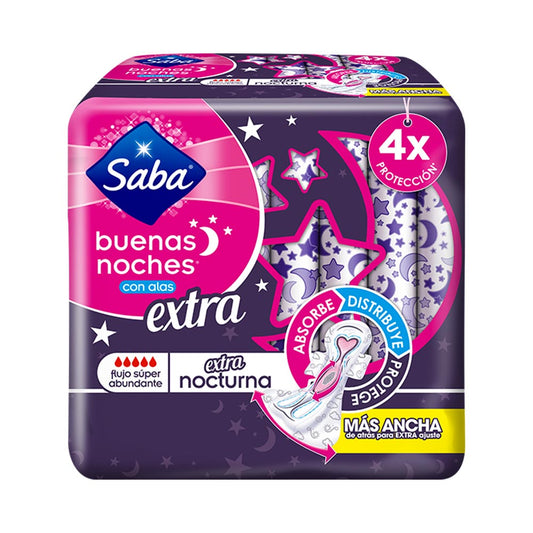 Tollas Sanitarias Saba Buenas Noches Con Alas 14 Unidades