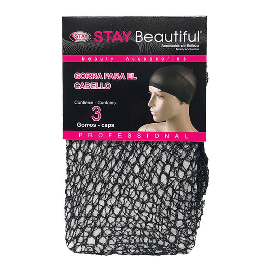 Gorro Para el Cabello Stay Beautiful 3 Piezas